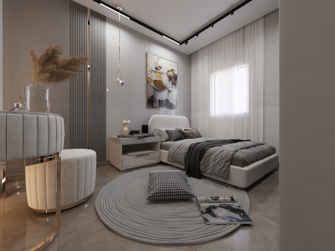 من أعمالنا تصميمات غرف مودرن بتفاصيل بسيطة وواضحة ✨ 3