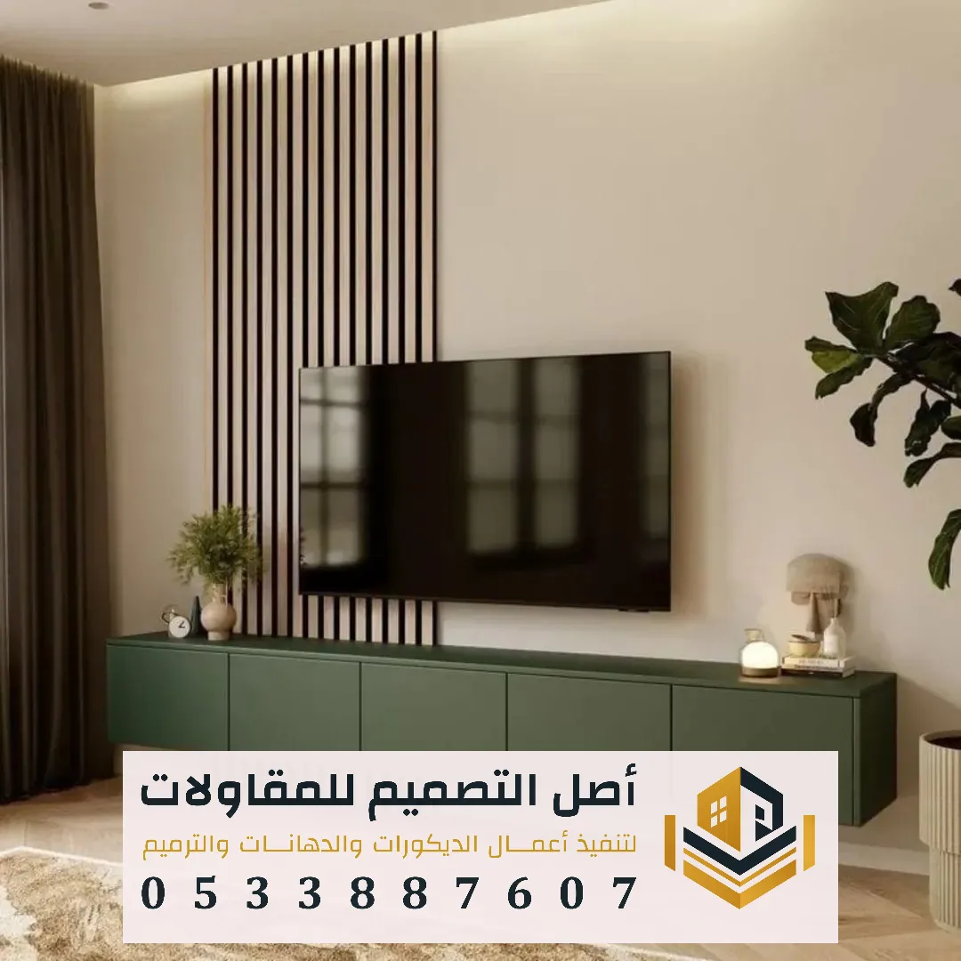تكسيات جدار تلفزيون مودرن جنوب الرياض